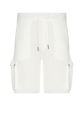 SER.O.YA Coby Short in White - White. Size L (also in M, S, XL/1X).