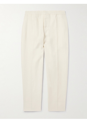 Zegna - Tapered Oasi Linen Trousers - Men - White - IT 46