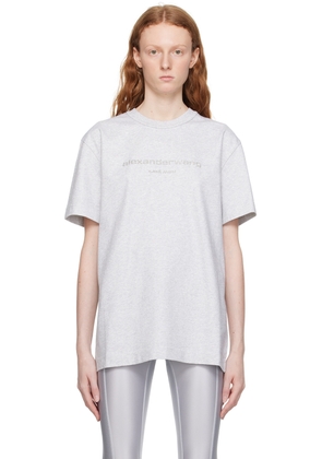 Alexander Wang Gray Glitter T-Shirt