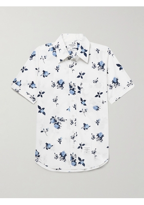 Thom Browne - Button-Down Collar Floral-Print Cotton-Poplin Shirt - Men - White - 0