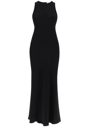 Ami Alexandre Matiussi maxi crepe dress with bias cuts - 36 Black