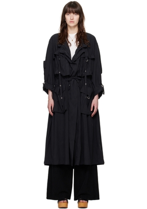 Isabel Marant Black Garance Trench Coat