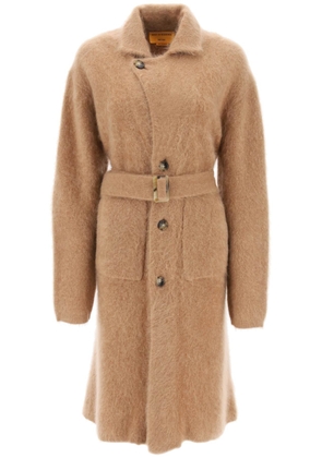 Guest In Residence brushed cashmere coat - M Brown