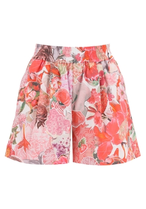 Marni floral print shorts - 40 Pink