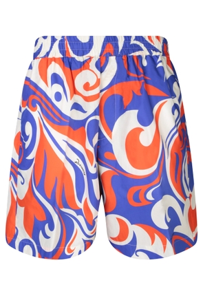 Dsquared2 Palm Beach Blue/orange Shorts