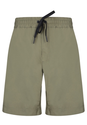 Moncler Grenoble Nylon Green Shorts