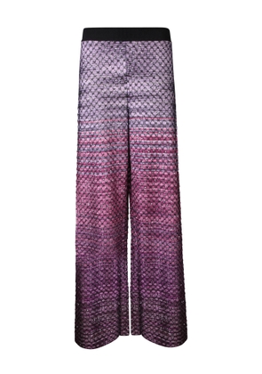 Missoni Sequin-Embellished Bordeaux Trousers