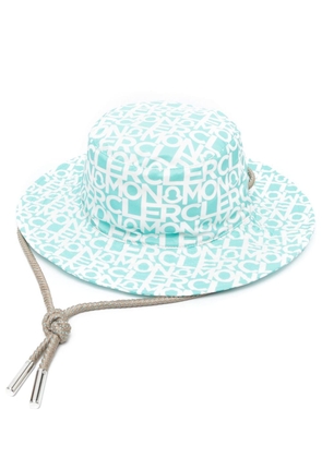 Moncler logo-print sun hat - Green