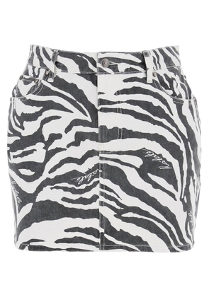 Rotate denim zebra print mini - 36 White