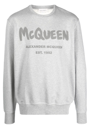 Alexander McQueen logo-print sweatshirt - Grey
