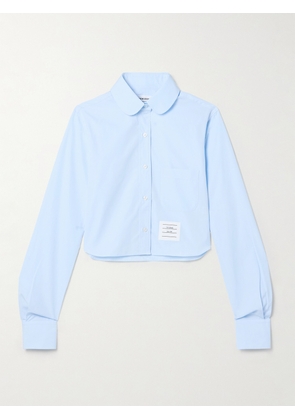 Thom Browne - Cropped Cotton-poplin Shirt - Blue - IT36,IT38,IT40,IT42,IT44