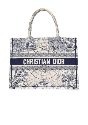 FWRD Renew Dior Book Tote Bag in Navy.