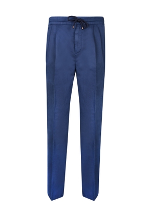 Brunello Cucinelli 2 Pences Blue Trousers