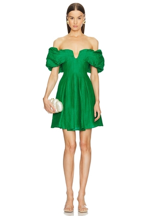 Cult Gaia Lissett Dress in Green. Size XS.