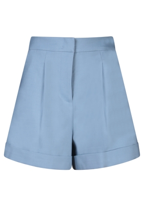 Federica Tosi Fabric Shorts In Blue