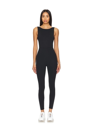 IVL Collective Cross Back Jumpsuit in Black. Size 2, 4, 6, 8.