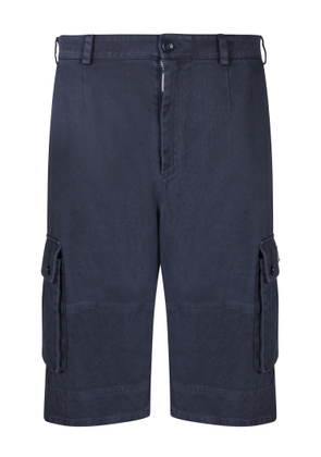 Dolce & Gabbana Cargo Blue Bermuda Shorts