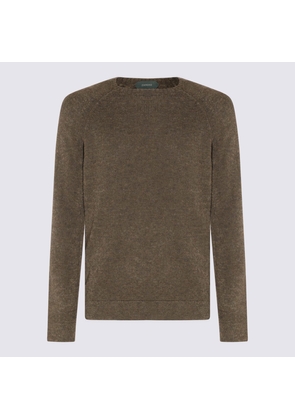 Zanone Green Wool Blend Sweater
