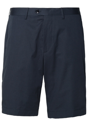 Etro Navy Cotton Bermuda Shorts