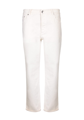 Brunello Cucinelli Five Pockets Cream Trousers