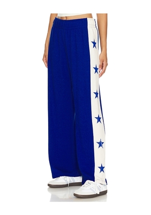 Lauren Moshi Tawny Track Pant in Blue. Size M, S, XS.