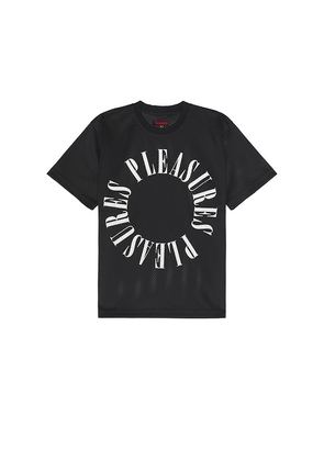 Pleasures Motive Mesh T-Shirt in Black. Size M, S, XL/1X.