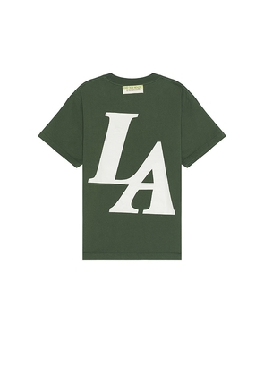 UPRISERS Made in LA Tee in Green. Size M, S, XL/1X.