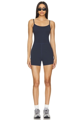 WellBeing + BeingWell MoveWell Quinn Romper in Navy. Size M, S, XL, XS, XXS.
