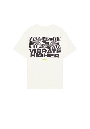 SUPERVSN Vibrate Higher Tee in Ivory. Size M, S.