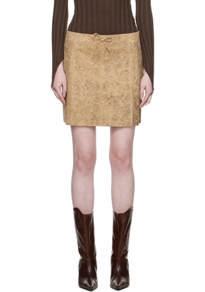 Paloma Wool Beige Vittoria Miniskirt
