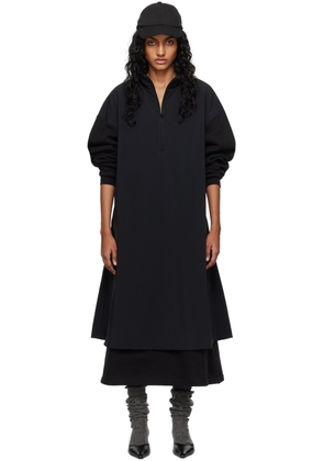 Fear of God ESSENTIALS Black Mock Neck Midi Dress