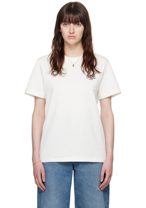 A.P.C. Off-White Standard 'Rue Madame' T-Shirt