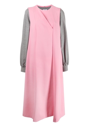 Enföld two-tone knitted dress - Pink