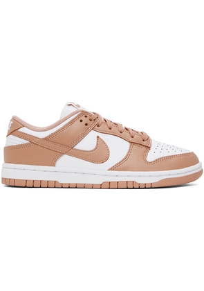 Nike White & Beige Dunk Low By You Sneakers