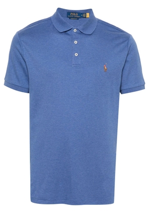 Polo Ralph Lauren embroidered-logo cotton polo shirt - Blue