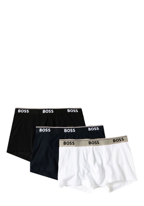 BOSS logo-waistband boxers (set of three) - Black