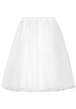Black Comme Des Garçons tutu high-waisted midi skirt - White