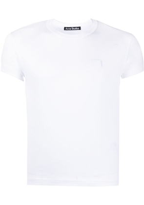 Acne Studios face patch short-sleeved T-shirt - White
