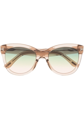 TOM FORD Eyewear wayfarer-frame sunglasses - Brown