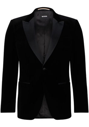 BOSS Hutson velvet tuxedo jacket - Black