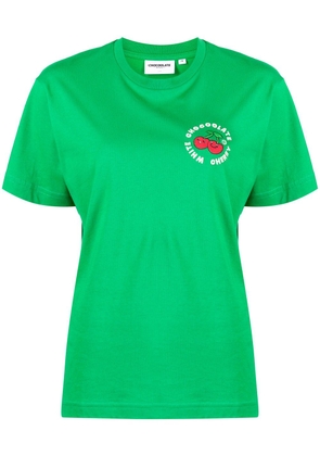 CHOCOOLATE logo-print cotton T-shirt - Green