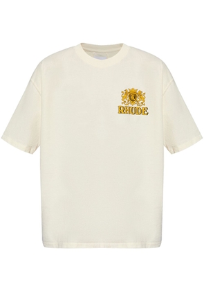 RHUDE Cresta Cigar cotton T-shirt - Neutrals