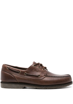 Sebago Dockside Foresider leather boat shoes - Brown