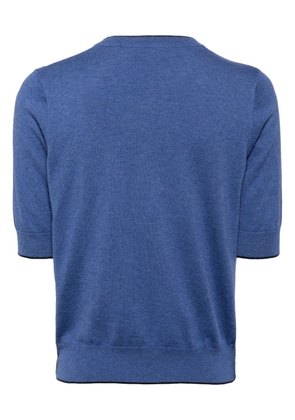 N.Peal fine-knit T-shirt - Blue