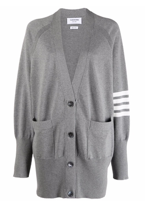 Thom Browne 4-Bar knitted cardigan - Grey