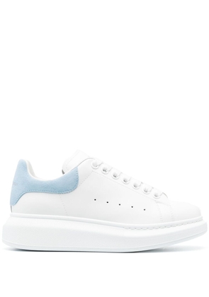 Alexander McQueen suede-panel lace-up sneakers - White