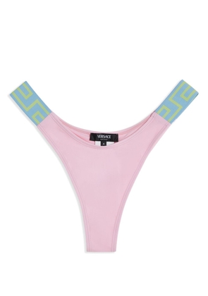 Versace Greca Border low-rise bikini bottoms - Pink