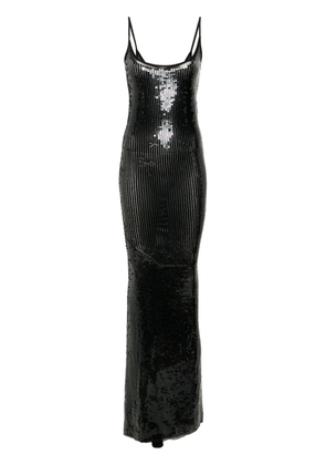 Rick Owens Lilies Slip Gown sequin-design dress - Black