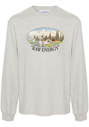 CARNE BOLLENTE Raw Energy organic cotton sweatshirt - Grey