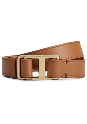Tod's Timeless T leather belt - Brown